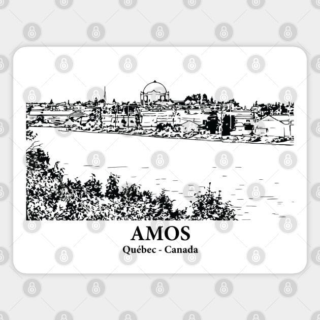 Amos - Québec Magnet by Lakeric